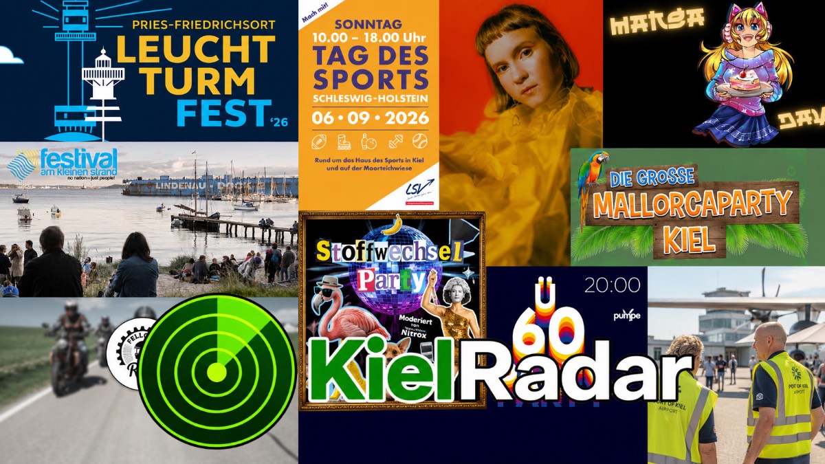 Events in Kiel: Das ist am Wochenende vom 4. bis 6. September 2026 los
