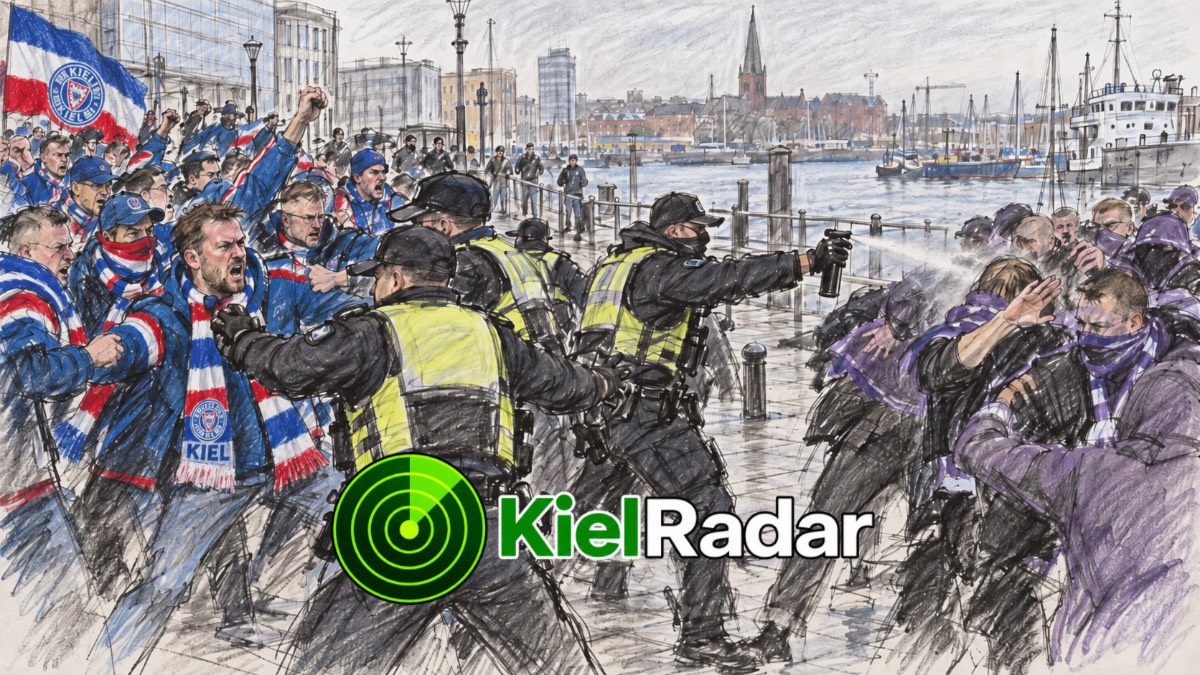 Polizei stoppt Fan-Auseinandersetzung in Kiel – 40 in Gewahrsam